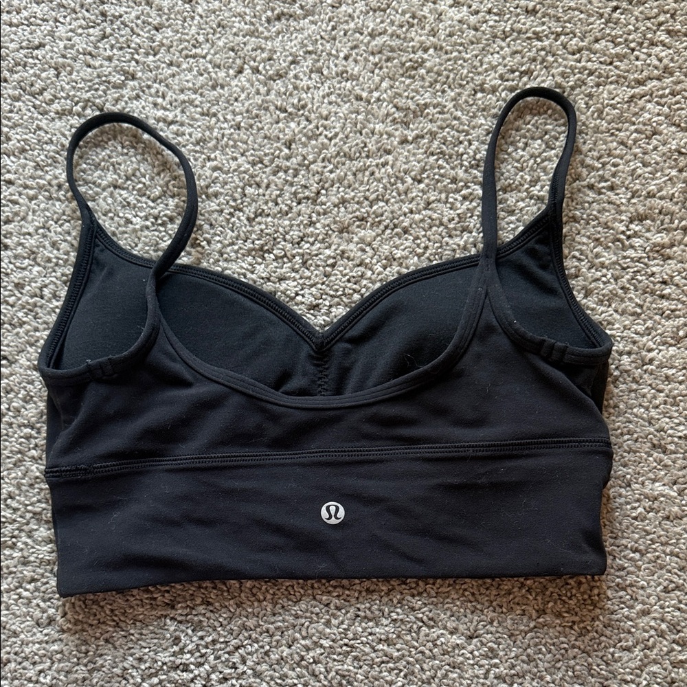 lululemon athletica Classic Black Sports Bra Size 6